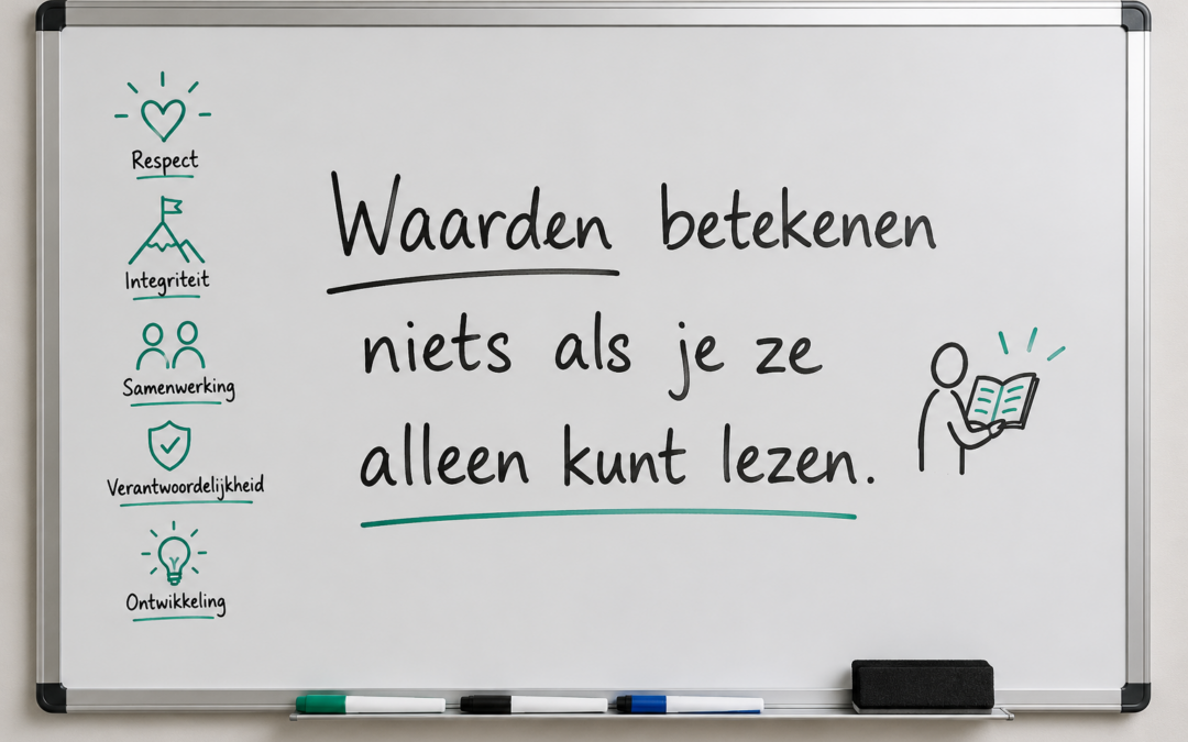 Waarden zijn makkelijk op te schrijven